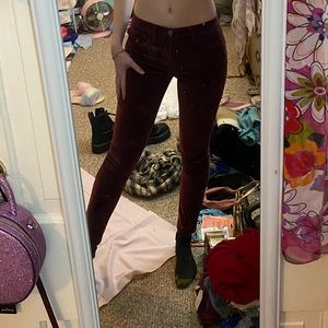 Frame Denim le high skinny size 25 very stretchy velvety fabric